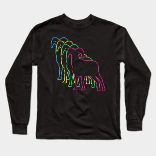 Goat 80s Neon Long Sleeve T-Shirt